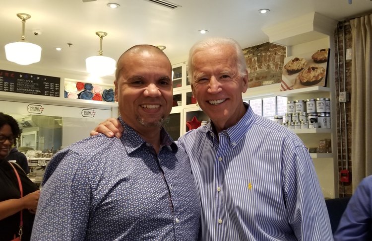 Biden at Dog Tag