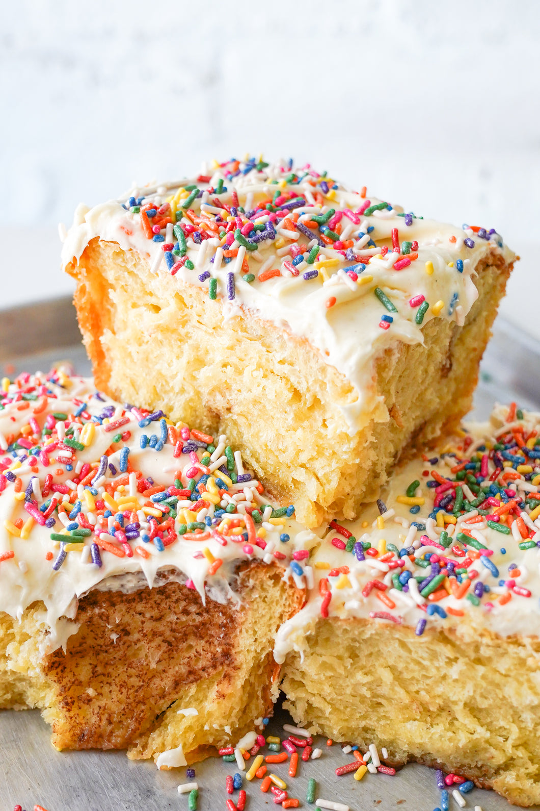 Birthday Cake Cinnamon Roll