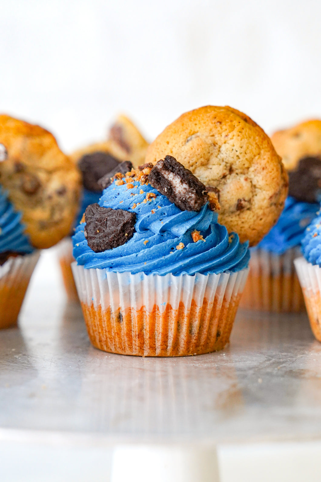 Blue Monster Cupcake