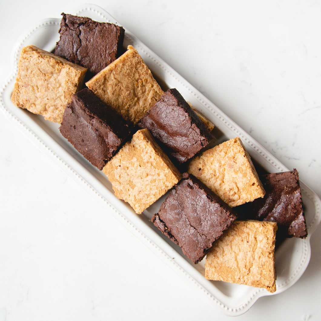 #ShareTheLoveBrownies + Butterscotch Blondies Platter