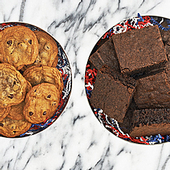 Mini Cookies, #ShareTheLoveBrownies, Butterscotch Blondies Platter